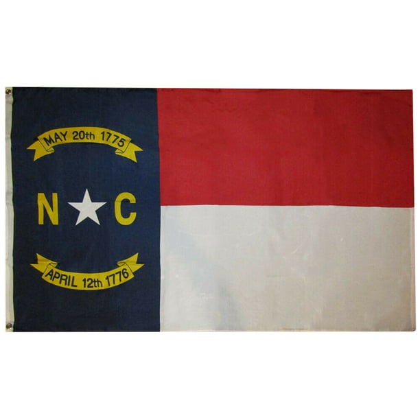 3x5 State of North Carolina NC 3'x5' Rough Tex 100D Oxford Polyester Flag